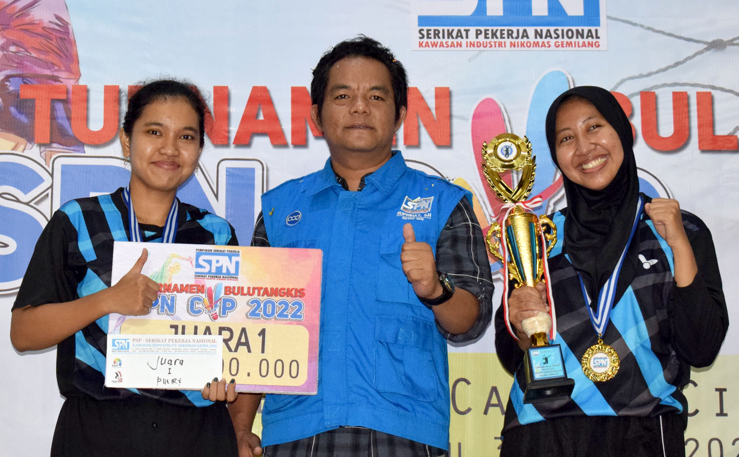 Kegiatan Turnamen Bulutangkis SPN CUP